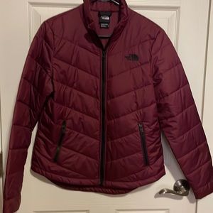 Womens small like new north face jacket burgundy